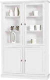 MOBILI-2G---LIBRERIA-VETRINA-CLASSICA-IN-LEGNO-BIANCO-120X41X187H