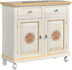 MOBILI-2G---MADIA-CREDENZA-2-ANTE-LEGNO-AVORIO-PENNELLATO-E-DECORI-104x43x98