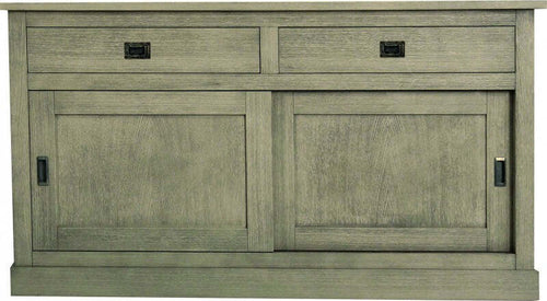MOBILI-2G---MADIA-CREDENZA-2-ANTE-SCORREVOLI-2-CASSETTI-IN-ROVERE-PATINATO-150X50X90H