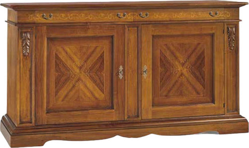 MOBILI-2G---MADIA-CREDENZA-2-PORTE-IN-LEGNO-ARTE-POVERA-TINTA-BASSANO-L.213-P.55-H.115
