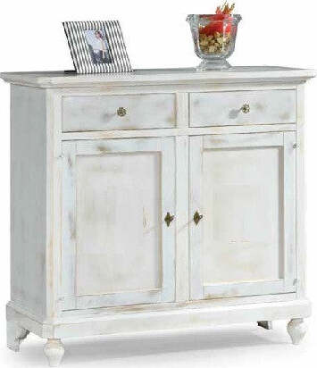 MOBILI-2G---MADIA-CREDENZA-2-PORTE-LEGNO-SHABBY-CHIC-BIANCO-CONSUMATO-112-X49X98