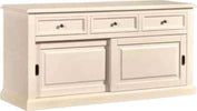 MOBILI-2G---MADIA-CREDENZA-2-PORTE-SCORREVOLI-LEGNO-AVORIO-L.157-P.53-H.78
