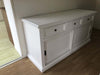 MOBILI-2G---MADIA-CREDENZA-2-PORTE-SCORREVOLI-LEGNO-BIANCO-L.157-P.53-H.78