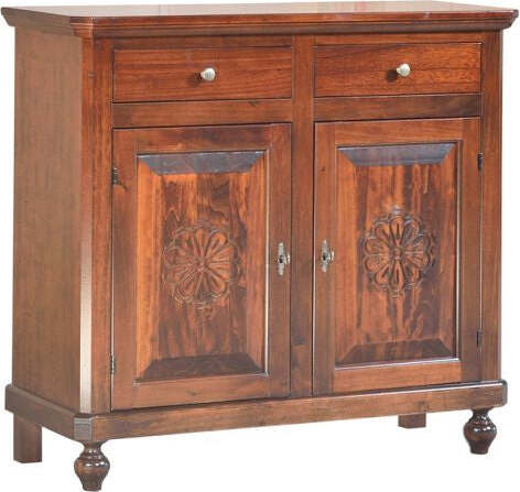 MOBILI-2G---MADIA-CREDENZA-2-PORTE-TINTA-NOCE-INTAGLIATA-L.104-P.43-H.98
