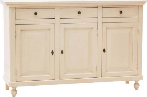 MOBILI-2G---Madia-credenza-3-ante-legno-shabby-chic-avorio150X43X98