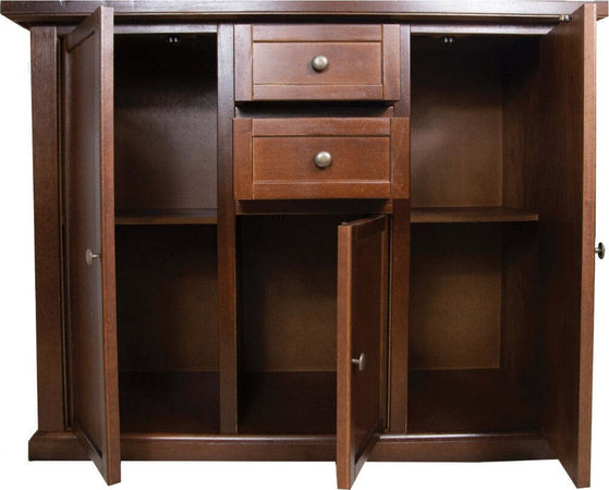 MOBILI-2G---Madia-Credenza-3-porte-2-cassetti-tinta-noce-100-X-39-X-85