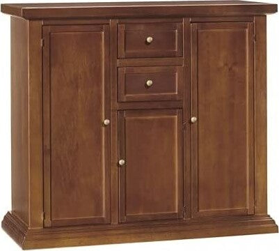 MOBILI-2G---Madia-Credenza-3-porte-2-cassetti-tinta-noce-100-X-39-X-85