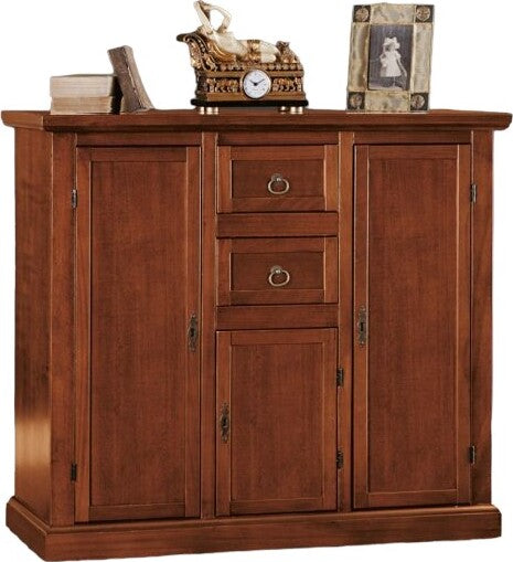 MOBILI-2G---Madia-Credenza-3-porte-2-cassetti-tinta-noce-100-X-39-X-85