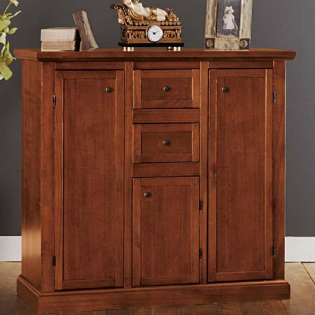 MOBILI-2G---Madia-Credenza-3-porte-2-cassetti-tinta-noce-100-X-39-X-85