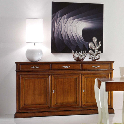 MOBILI-2G---MADIA-CREDENZA-3-PORTE-3-IN-LEGNO-TINTA-NOCE-L.180-x-P.48-H.100