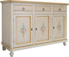 MOBILI-2G---MADIA-CREDENZA-3-PORTE-AVORIO-PATINATO-CON-DECORI-L.150-P.43-H.98