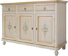 MOBILI-2G---MADIA-CREDENZA-3-PORTE-AVORIO-PATINATO-CON-DECORI-L.150-P.43-H.98