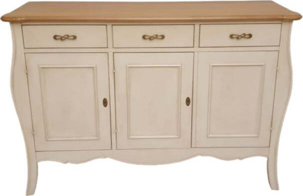MOBILI-2G---Madia-credenza-3-porte-legno-shabby-bicolore-151x50x105