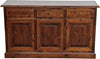 MOBILI-2G---Madia-credenza-3-porte-massello-pino-rustica-tinta-noce-147X45X85