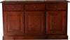 MOBILI-2G---Madia-credenza-3-porte-massello-pino-rustica-tinta-noce-147X45X85