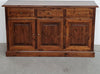MOBILI-2G---Madia-credenza-3-porte-massello-pino-rustica-tinta-noce-147X45X85