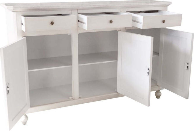 MOBILI-2G---MADIA-CREDENZA-3-PORTE-SHABBY-CHIC-BIANCO-ANTICATO-150X43X98