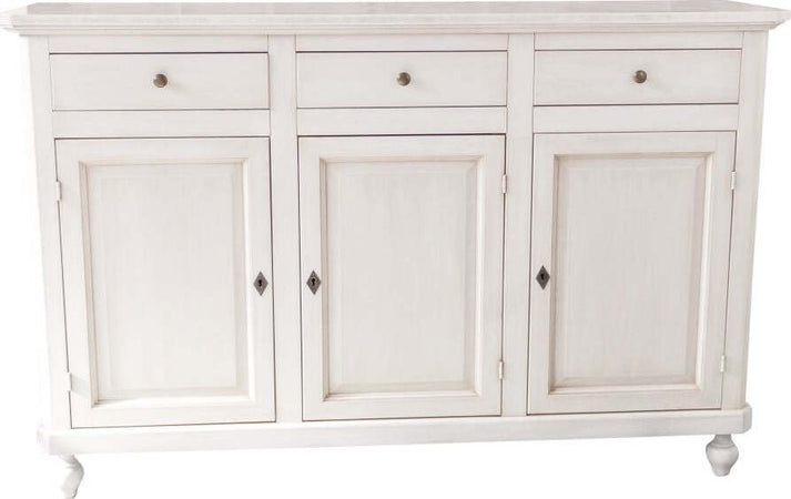 MOBILI-2G---MADIA-CREDENZA-3-PORTE-SHABBY-CHIC-BIANCO-ANTICATO-150X43X98
