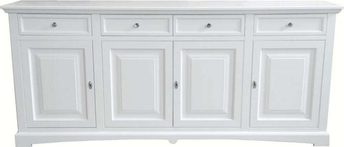 MOBILI-2G---Madia-credenza-4-porte-legno-bianco-shabby-220x45x96