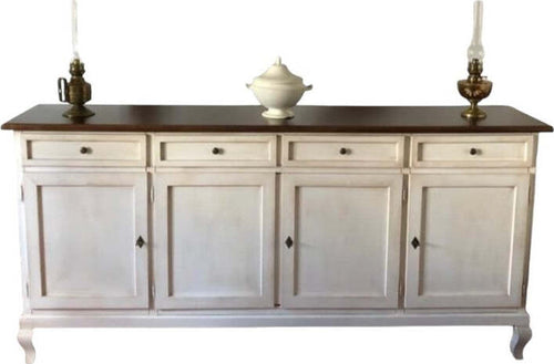 MOBILI-2G---Madia-credenza-4-porte-legno-shabby-bicolore-205x45x98