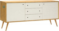 MOBILI-2G---MADIA-CREDENZA-ABETE-SPAZZOLATO-NATURALE/-BIANCO-185X50X84