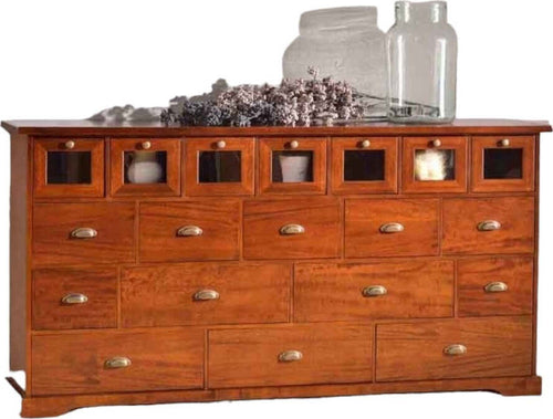 MOBILI-2G---MADIA-CREDENZA-ARTE-POVERA-19-CASSETTI-FINITURA-ELITE-L.180-P.40-H.90