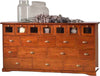 MOBILI-2G---MADIA-CREDENZA-ARTE-POVERA-19-CASSETTI-FINITURA-ELITE-L.180-P.40-H.90