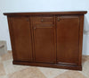 MOBILI-2G---MADIA-CREDENZA-ARTE-POVERA-3-PORTE-1-CASSETTO-NOCE-SCURO-L.120-P.39-H.85