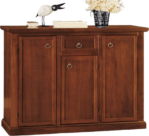 MOBILI-2G---MADIA-CREDENZA-ARTE-POVERA-3-PORTE-1-CASSETTO-NOCE-SCURO-L.120-P.39-H.85