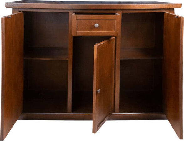 MOBILI-2G---MADIA-CREDENZA-ARTE-POVERA-3-PORTE-1-CASSETTO-NOCE-SCURO-L.120-P.39-H.85