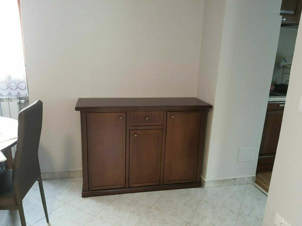 MOBILI-2G---MADIA-CREDENZA-ARTE-POVERA-3-PORTE-1-CASSETTO-NOCE-SCURO-L.120-P.39-H.85