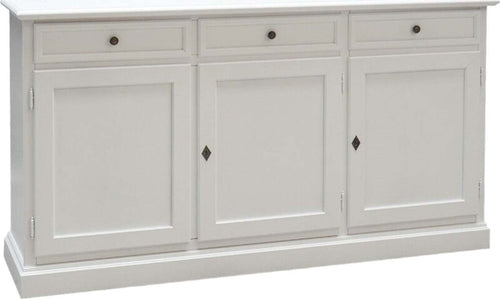 MOBILI-2G---MADIA-CREDENZA-ARTE-POVERA-3-PORTE-LEGNO-BIANCO-156X42X85