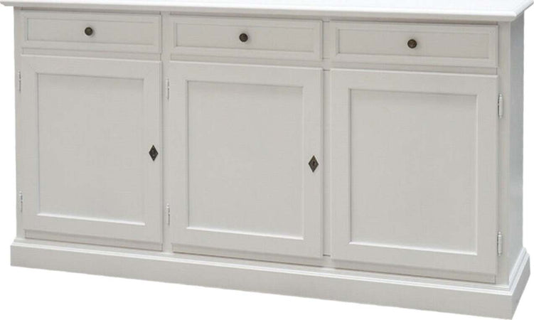 MOBILI-2G---MADIA-CREDENZA-ARTE-POVERA-3-PORTE-LEGNO-BIANCO-156X42X85