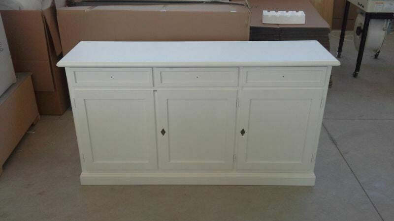 MOBILI-2G---MADIA-CREDENZA-ARTE-POVERA-3-PORTE-LEGNO-BIANCO-156X42X85