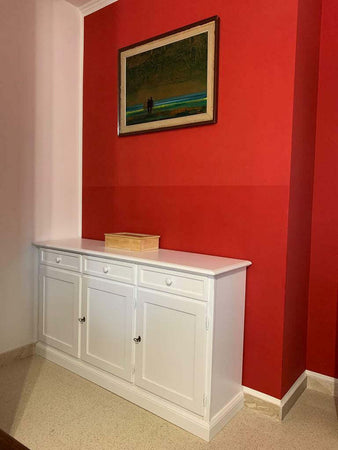 MOBILI-2G---MADIA-CREDENZA-ARTE-POVERA-3-PORTE-LEGNO-BIANCO-156X42X85