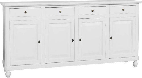 MOBILI-2G---MADIA-CREDENZA-ARTE-POVERA-4-ANTE-LEGNO-BIANCO-196X43X98H