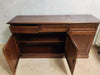 MOBILI-2G---MADIA-CREDENZA-ARTE-POVERA-IN-LEGNO-3-PORTE-TINTA-NOCE-156x42x85