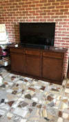 MOBILI-2G---MADIA-CREDENZA-ARTE-POVERA-IN-LEGNO-3-PORTE-TINTA-NOCE-156x42x85