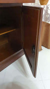 MOBILI-2G---MADIA-CREDENZA-ARTE-POVERA-IN-LEGNO-3-PORTE-TINTA-NOCE-156x42x85