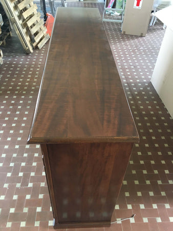 MOBILI-2G---MADIA-CREDENZA-ARTE-POVERA-IN-LEGNO-4-PORTE-TINTA-NOCE-L.205-P.49-H.113