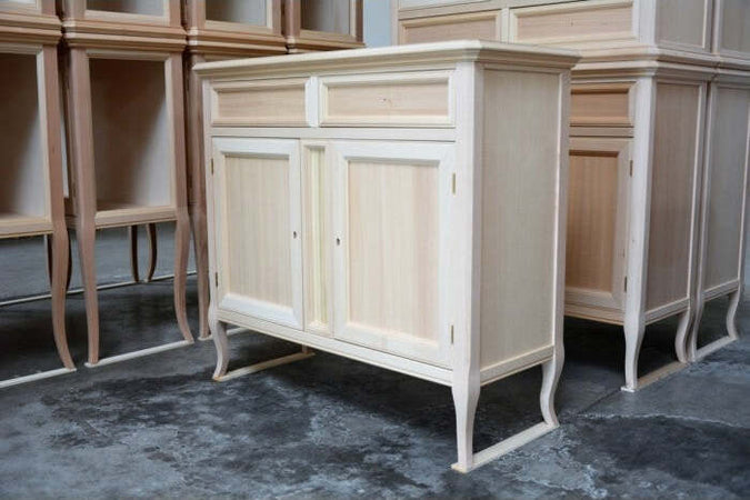 MOBILI-2G---MADIA-CREDENZA-CLASSICA-2-PORTE-IN-LEGNO-GREZZO-L.100-P.40-H.90