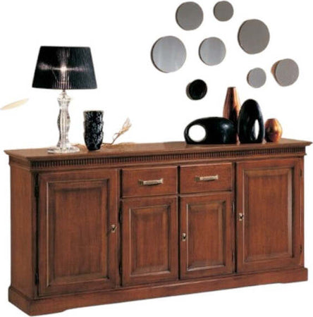 MOBILI-2G---Madia-credenza-classica-4-porte-legno-tinta-noce-200X47X96
