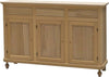 MOBILI-2G---MADIA-CREDENZA-GREZZA-IN-LEGNO-3-ANTE-3-CASSETTI-L.150-P.43-H.98