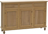 MOBILI-2G---MADIA-CREDENZA-GREZZA-IN-LEGNO-3-ANTE-3-CASSETTI-L.150-P.43-H.98
