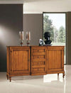 MOBILI-2G---MADIA-CREDENZA-IN-LEGNO-2-ANTE-4-CASSETTI-GREZZA-L.201-P.52-H.113