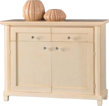 MOBILI-2G---MADIA-CREDENZA-IN-LEGNO-2-PORTE-2-CASSETTI-AVORIO-L.120-P.40-H.90
