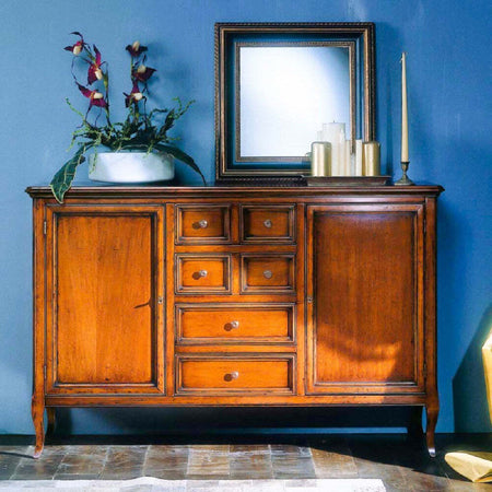 MOBILI-2G---MADIA-CREDENZA-IN-LEGNO-2-PORTE-6-CASSETTI-BASSANO-L.140-P.43-H.90