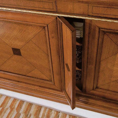 MOBILI-2G---MADIA-CREDENZA-IN-LEGNO-2-PORTE-SCORREVOLI-2-CASSETTI-PUSH-PULL-L.234-P.59-H.114