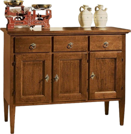 MOBILI-2G---Madia-Credenza-in-legno-3-ante-3-cassetti-tinta-noce-l.105-p.42-h.82