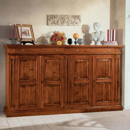MOBILI-2G---MADIA-CREDENZA-IN-LEGNO-4-PORTE-4-CASSETTI-L.240-P.52-H.135
